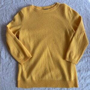 Talbots Sunny Yellow Cashmere Sweater